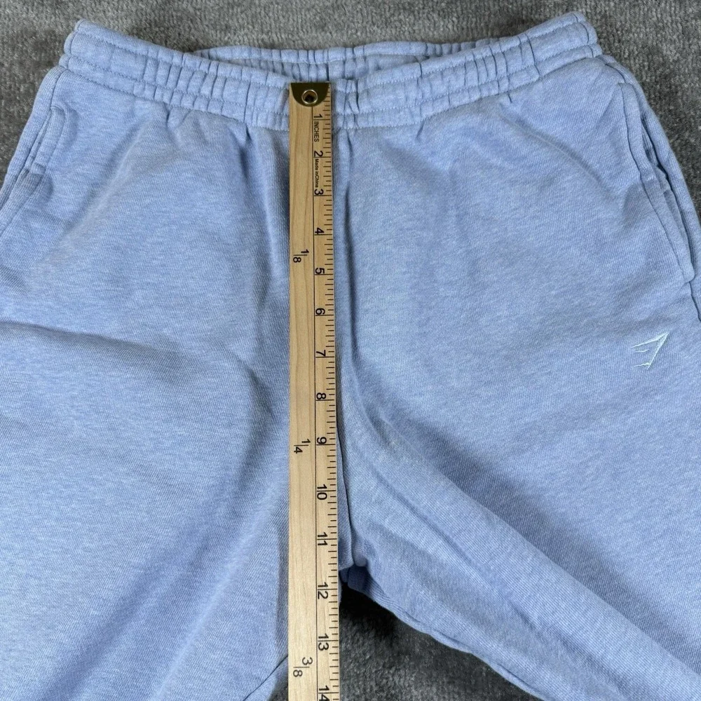 Gymshark Sweatpants Women's Small Blue Fleece Oversized Lounge Athleisure